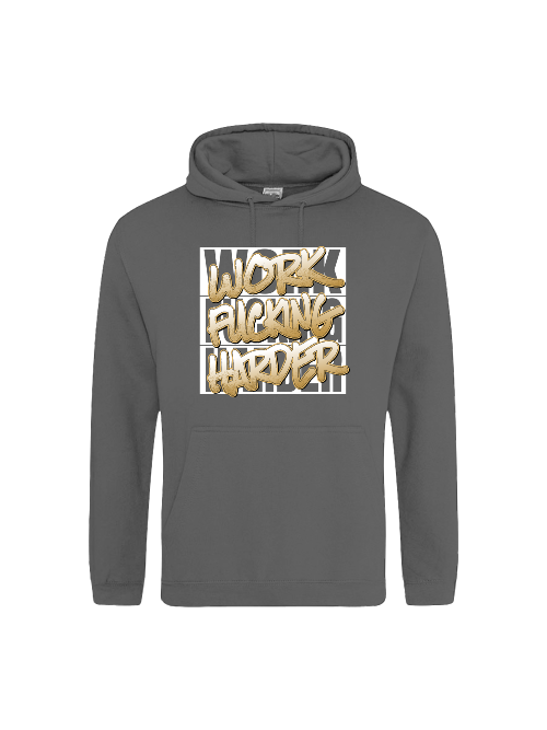 College Hoodie - work harder